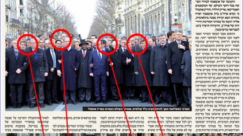 Egy izraeli ortodox lap kiradírozta a női politikusokat a párizsi menet képéről