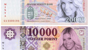Álom: Ilyenek lennének a magyar glammodelles bankjegyek