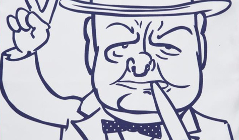 Zsebkendőre került az 50 éve elhunyt Churchill feje