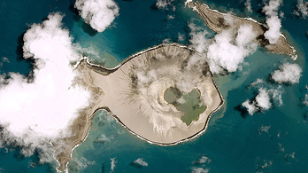Vulkánkitörésből született új sziget