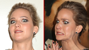 Jennifer Lawrence iszonyú vicces arcokat vágott