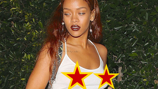 Rihanna ismét megmutatta átszúrt bimbóját