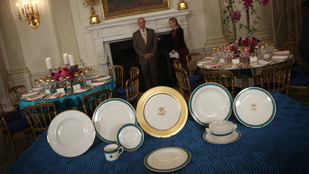 Michelle Obama 100 milliós étkészletet tervezett a Fehér Házba