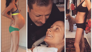 Jeff Goldblum felesége a szülés utáni alakjával sokkolja a népet
