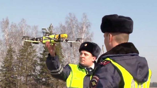 Drónnal támadnak az orosz rendőrök