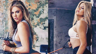 Khloe Kardashian fájdalmasan dögös testet edzett össze magának